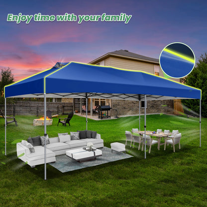 Partytent – Opvouwbare Tent – Buiten Tent – Tuin Tent – 3x6 Meter – Waterdicht – UV-Bestendig - Blauw