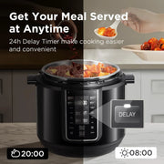 Snelkookpan - Snelkookpannen - Snelkookpan - Multikookpannen - 9 in 1 Elektrische Drukpan - 12 Voorinstellingen - met Anti-aanbakpan, Yoghurtmaker, Rijstkoker Sauteren, Stomen