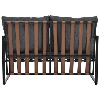 Tuinset Voor 4 Personen – Loungeset – Terrasmeubilair – Buitenmeubilair – Balkonset – Gegalvaniseerd Stalen Frame – Weerbestendige Kussens