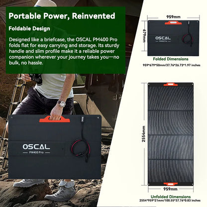 400W Opvouwbaar Zonnepaneel – Draagbaar Zonnepaneel – Flexibel Solar Paneel – Camping Zonnepaneel – Outdoor Zonne-energie – Hoge Zonnecel Efficiëntie 23%+ – IP67 Waterdicht & Stofbestendig