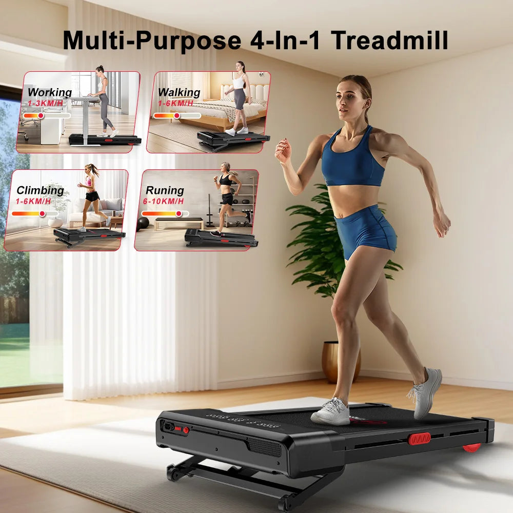 Loopband – Treadmill – Hardloopband – Wandelband – Loopmat – Verstelbare Hellingshoek – 3.0 PK Motor
