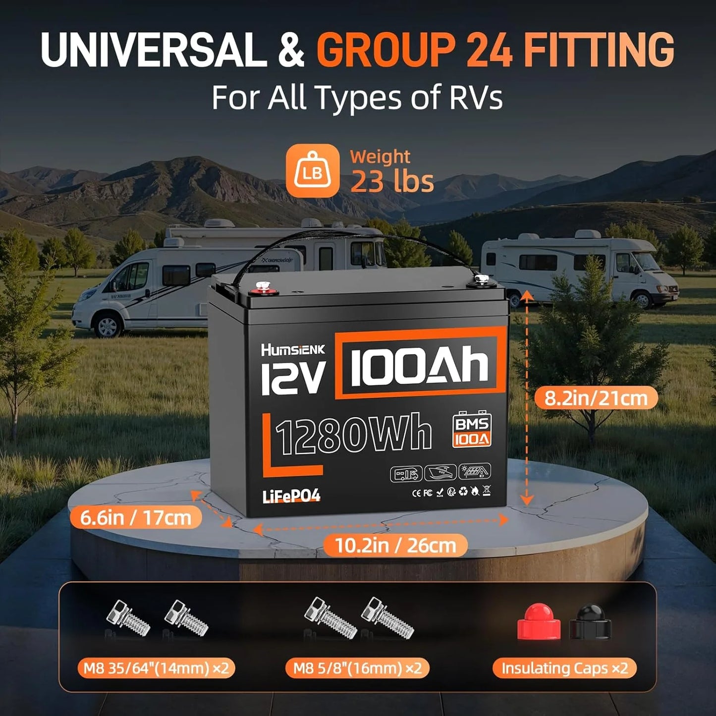 Li-ion Accu – Lithium Batterij – LiFePO4 Accu – Camper Accu – Solar Accu – 12V 350Ah Capaciteit – Ingebouwd BMS Met 6000 Levenscycli