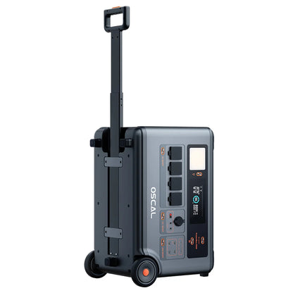 Powerstation – Mobiele Energievoorziening – Draagbare Accu – Noodstroomvoorziening – Zonne-energie Generator – 6000W Continu Vermogen – 3600Wh Lifepo4 Accu