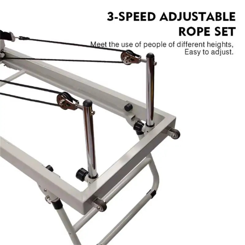 Pilatesapparaat – Pilates Reformer – Pilatesmachine – Fitnessapparaat – Core Trainer – Inklapbaar Ontwerp – Stalen Frame – Verstelbare Weerstand – Duurzaam & Compact