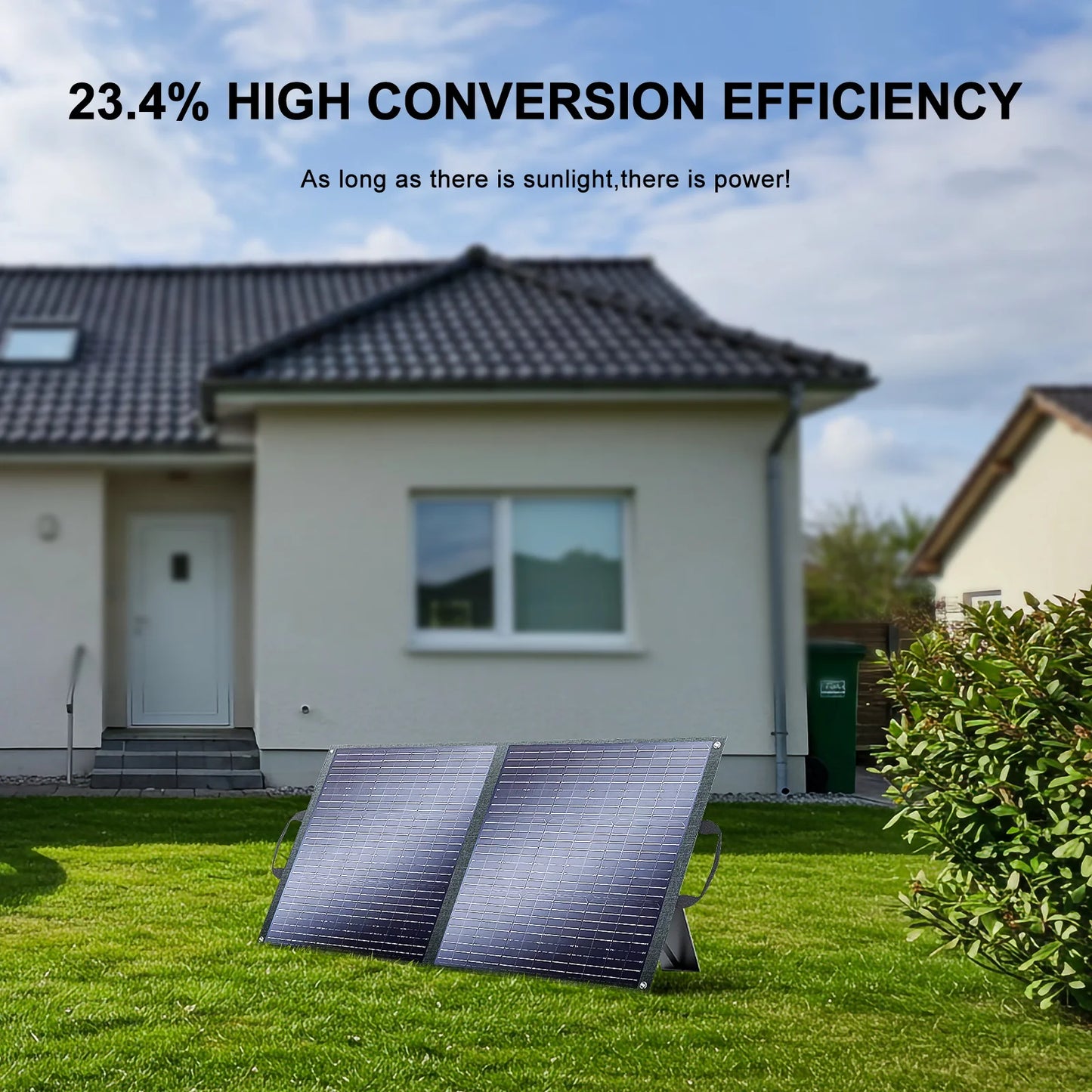 Draagbaar 100W Zonnepaneel – Opvouwbaar Zonnepaneel – Outdoor Zonnepaneel – Camping Zonnepaneel – Hoog Rendement 23% – Lichtgewicht & Compact