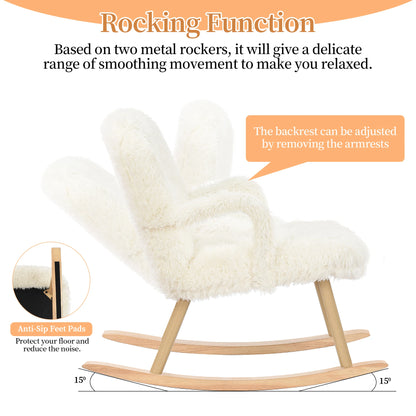 Fauteuil – Relaxstoel – Loungefauteuil – Leunstoel – Zitzak – Cashmere Bekleding – Massief Houten Poten – Inclusief Voetsteun