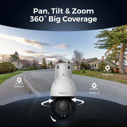 Beveiligingscamera – Surveillance Camera – Bewakingscamera – PTZ Camera – Outdoor Camera – 16x 3D Optical Zoom – Kleurennachtzicht Tot 80 Meter