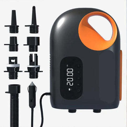 Luchtpomp - Luchtcompressor - Elektrische Fietspomp - Draagbare Digitale Elektrische Luchtpomp - 12V - 20PSI - voor SUP Paddle Board Kaya - Slimme Opblaasbare Pomp - Autoversie