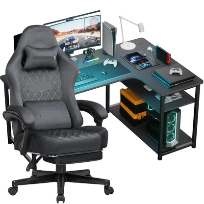 Gamestoel – Gaming Stoel – Bureaustoel – Racing Chair – Game Chair – Verstelbare Zithoogte – 360° Draaibaar Met Zwenkwielen