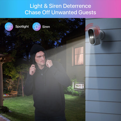 Beveiligingscamerasysteem - Draadloze Camera - Camerabewaking - 8 Kanaals NVR - 3MP Camera’s - Buiten Gebruik - Nachtzicht & Audio - 4 Camera's - 2x Op Zonne-energie
