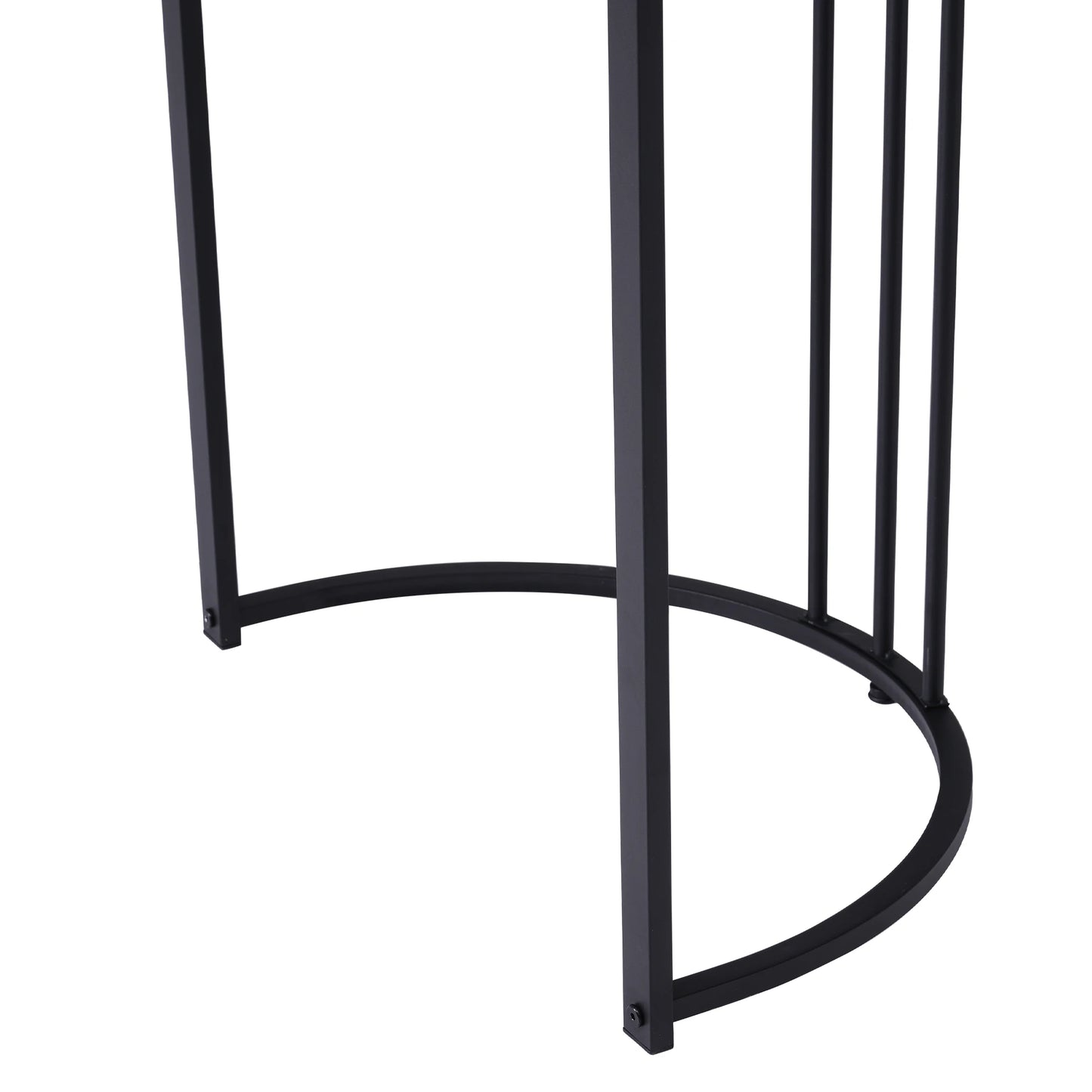 Eettafel – Tafel – Werktafel – Hobbytafel – Rechthoekige Tafel – Marmerpatroon – Verstelbare Poot - Grijs