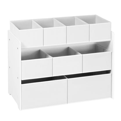 Speelgoedkast - Opbergkast Speelgoed - Kinderen - Speelgoed Organizer - Vakkenkast - 9 Vakken - Wit