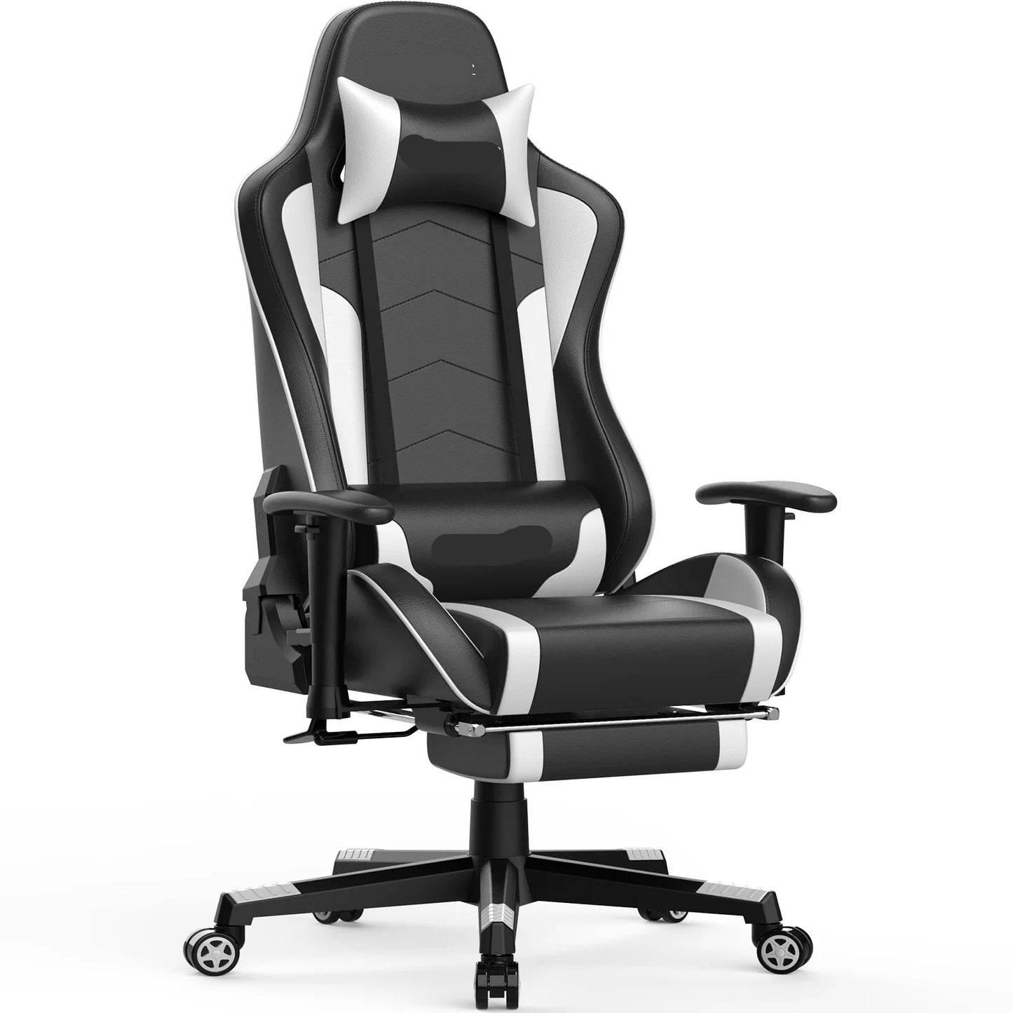 Gamingstoel – Gamestoel – Bureaustoel – Gaming Chair – Racestoel – Bluetooth Speakers – Verstelbare Voetensteun & Armleuningen