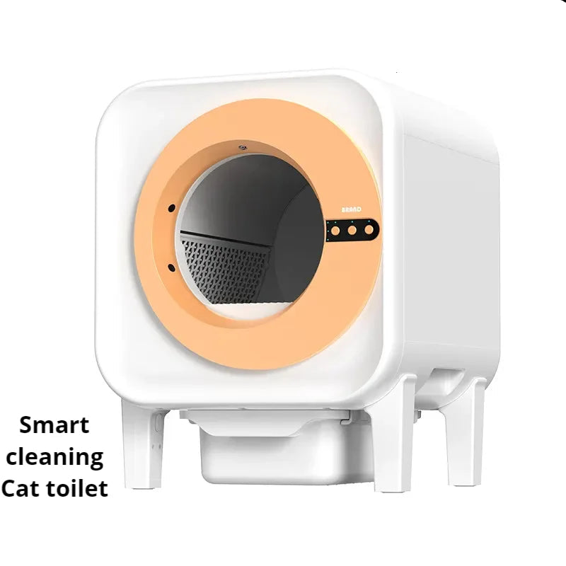 Prullenbak – Kattenbak – Automatische Kattenbak – Zelfreinigende Bak – Sensorprullenbak – 70L Inhoud – App Bediening