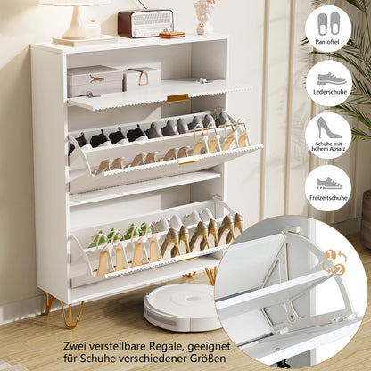 Schoenenkast – Schoenrek – Schoenopberger – Schoenmeubel – Schoenenkast Wit – Compact Design