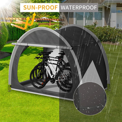 Waterdichte Fietstent – 210x150x165 cm – Opslagtent voor 2 Fietsen – Weerbestendige Outdoor Opslag