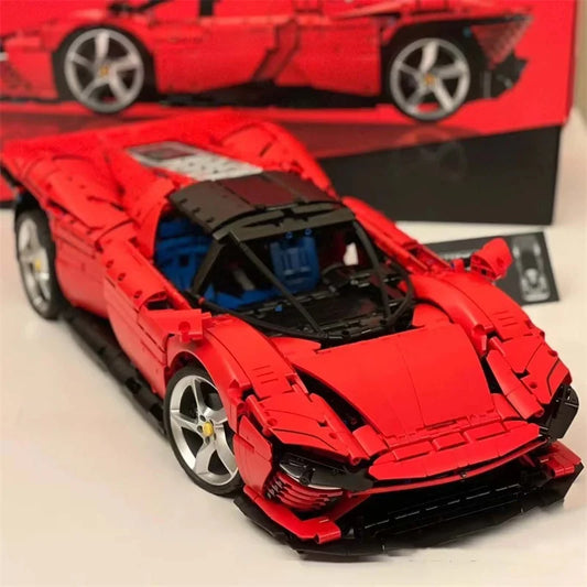 Speelgoed - Bouwstenen - 3778 Stks/set Technische Super Auto Model - Speelgo Autos voor Jongens - Goed voor Verjaardagscadeaus - Rood