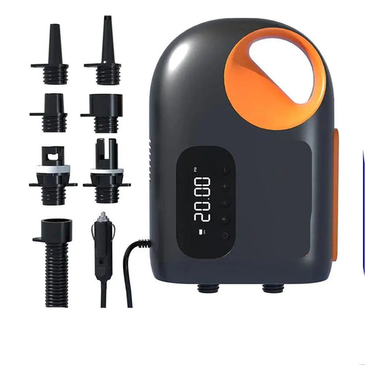 Luchtpomp - Luchtcompressor - Elektrische Fietspomp - Draagbare Digitale Elektrische Luchtpomp - 12V - 20PSI - voor SUP Paddle Board Kaya - Slimme Opblaasbare Pomp - Lithium Batterij Versie