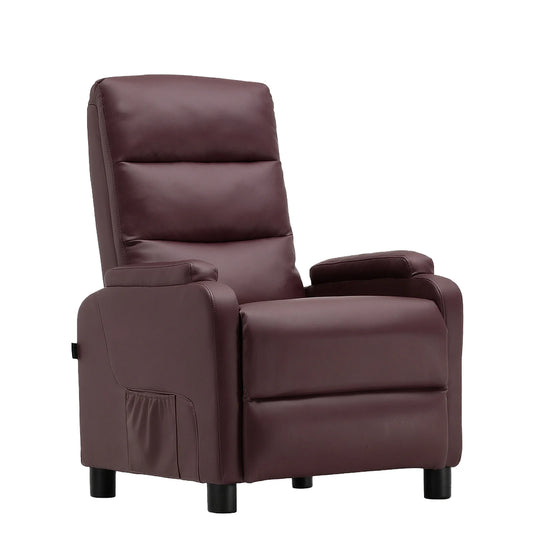 Relaxfauteuil – Relaxstoel – Lounger – Fauteuil – Zitstoel – Verstelbare Rugleuning 90-160° – PU-Leren Bekleding