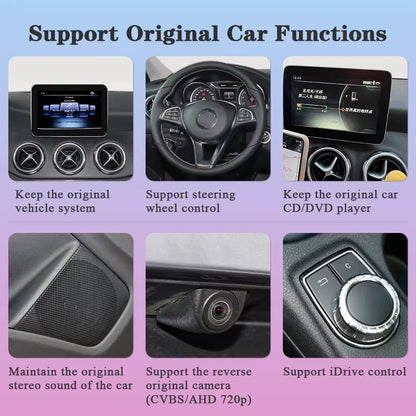 Wireless CarPlay Android Auto Decoder For Mercedes Benz NTG4.0 GLK W207 E Coupe W212 E Class W204 C Class SLK AUX BT Car Module