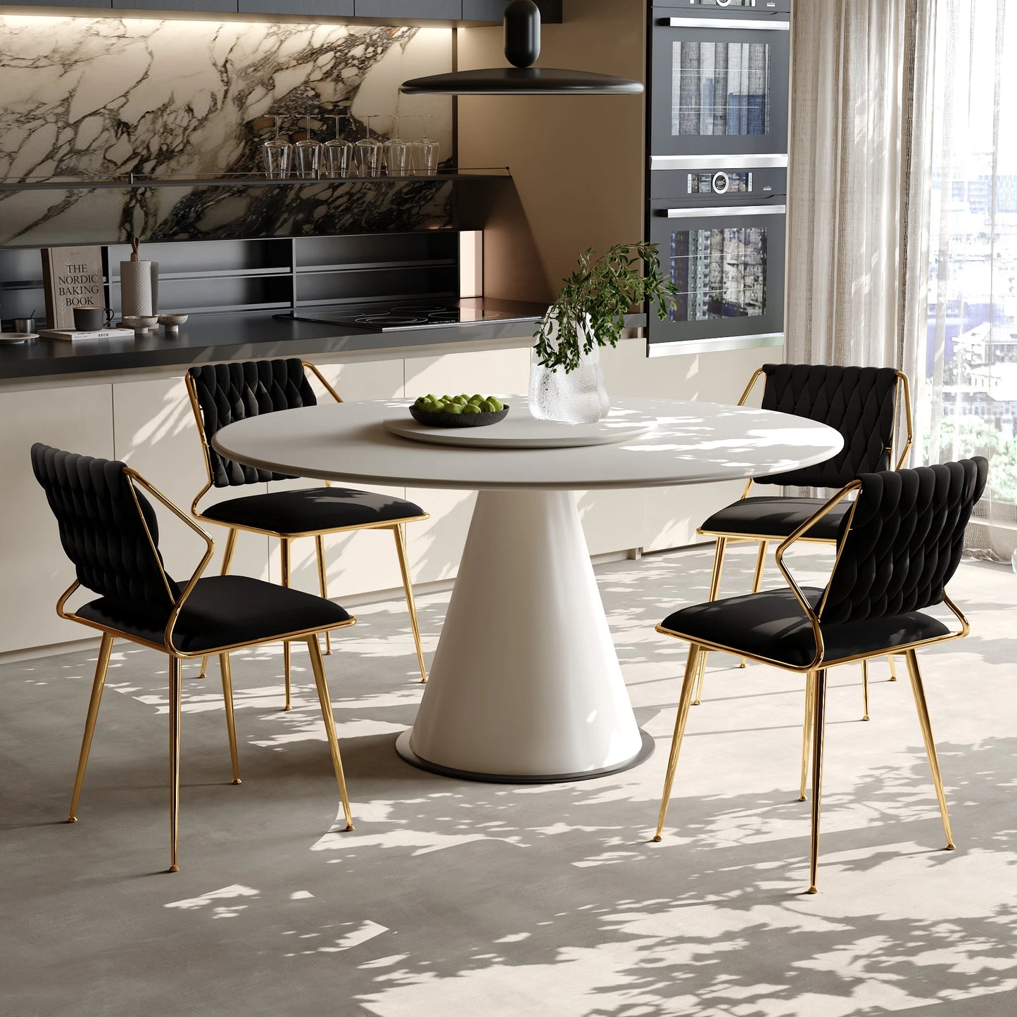 Eetkamerstoelen – Stoelen – Velvet Stoelen – Metalen Stoelen – Comfortabel – Stevig – Set Van 2 - QUORE