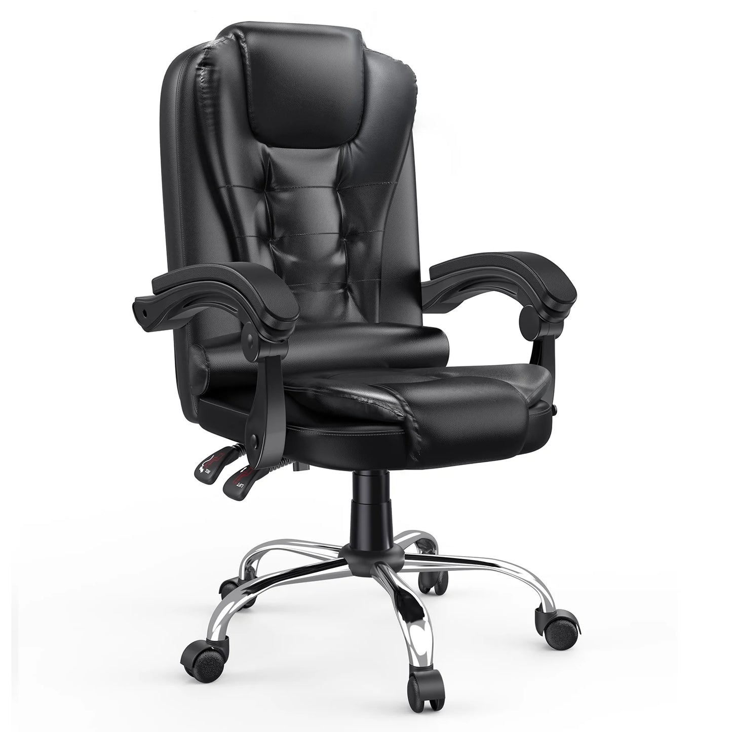 Ergonomische bureaustoel - Gaming stoel - Stoel - Kantoor - Wielen - Zwart