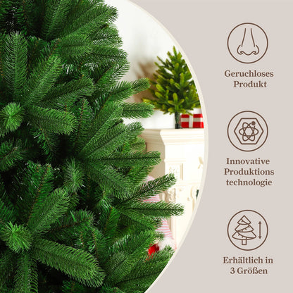 Kunstkerstboom met witte sneeuw – Kunstboom – Nep kerstboom – LED kerstboom – Kerstdecoratie – 235 cm hoog – Warmwitte LED verlichting met 8 standen