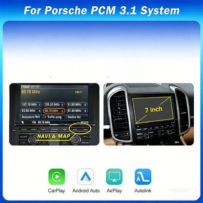 Wireless CarPlay Android Auto For Porsche Boxster 911 Macan Cayman Cayenne Panamera PCM 3.0 PCM 3.1 With BT MirrorLink Module