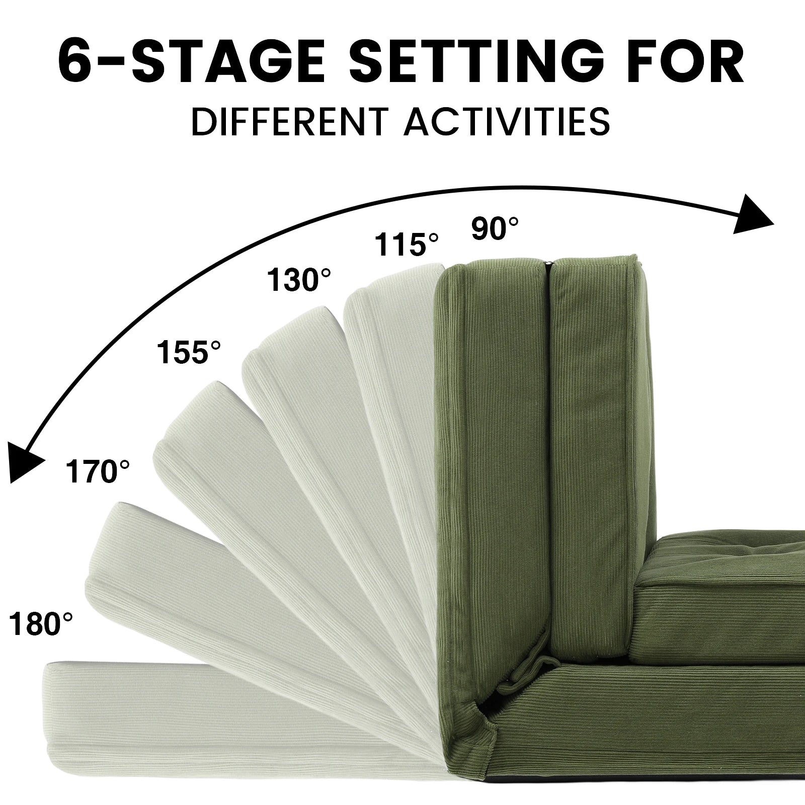 Slaapbank – Bedbank – Sofa Bed – Logeerbed – Zetelbed – 2-Persoons – 6-Standen Verstelbare Rugleuning – Ademend Linnen Materiaal - QUORE
