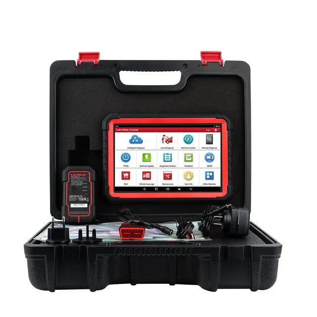 Autodiagnose Scanner – Diagnoseapparaat – OBD2 Scanner – Auto Code Reader – Bluetooth Scan Tool – Bi-directionele Actieve Test – OEM Topologiekaart – 41+ Resetfuncties – Online ECU Codering – 10,1 Inch Android Tablet