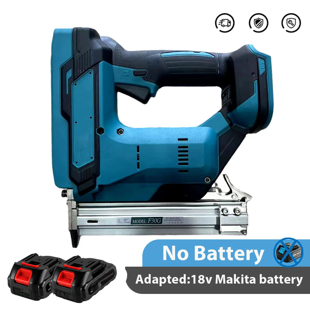 Tacker - Spijkerpistool - Elektrische - Brushless Motor - 18V Accu - Ergonomische Handgreep - Nagelmachine - voor Houtbewerking - Zonder Accu - QUORE