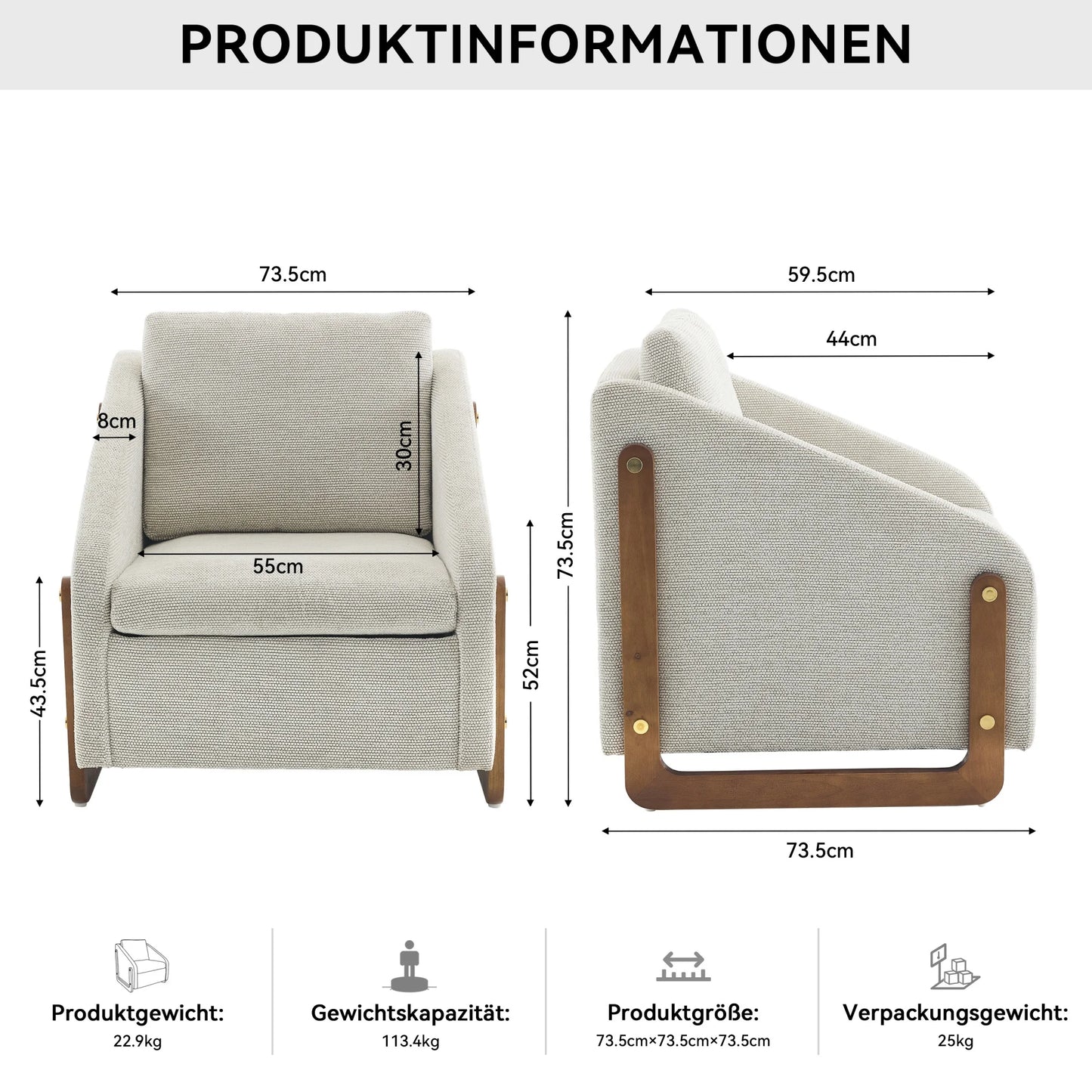 Fauteuil – Loungefauteuil – Relaxstoel – Zetel – Teddystof – Ergonomisch Comfort – Opbergruimte - 201 x 85 x 90 cm - Wit - QUORE