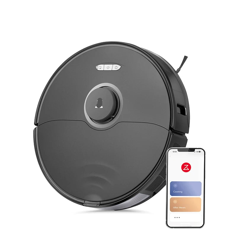 Robotstofzuiger – Robotstofzuiger Met Dweilfunctie – Dweilrobot – Stofzuigrobot – Zelflerende Robotstofzuiger – 6000Pa Zuigkracht – Automatische Dweilfunctie Met Tapijtdetectie