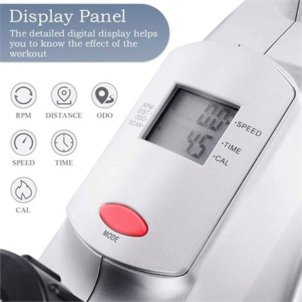 Indoorfietsen - Hometrainers - Spinningfiets - Fitness Fiets - Indoor Cycle - Indoorfiets - Hometrainer - Indoor Bike - Fietspedaal - 3 in 1 - Arm- en been-hometrainer - Ondertafel mini-hometrainer - Mini-fitnessfiets voor op kantoor - Zwart