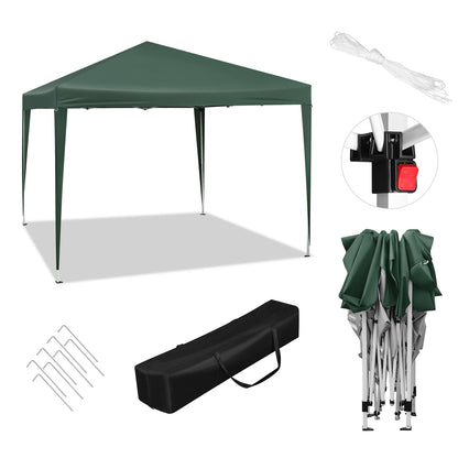 Partytent - Vouwtent - Pop-Up Partytenten - Easy up Tent - Party Tent Opvouwbaar - 300x300cm - voor Tuin Evenementen en Feesten - Waterdichte - Pagodetent met Zonnebescherming - voor Camping, Festival of Bruiloft - Groen - QUORE