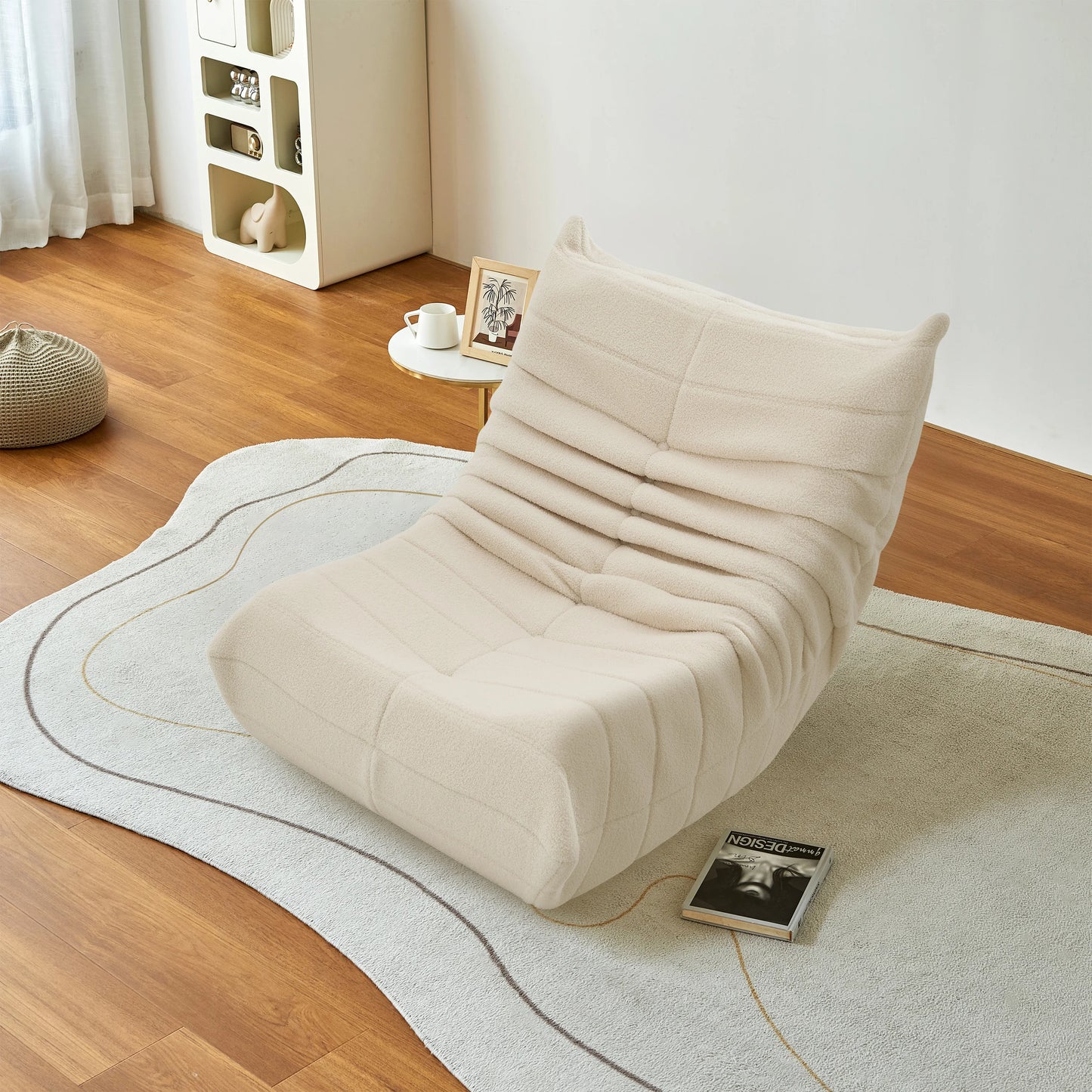 Slot Couch Floor Couch, Single Seat Armchair pouf mousse Couch for adult, Living Room, bedroom, Balcony