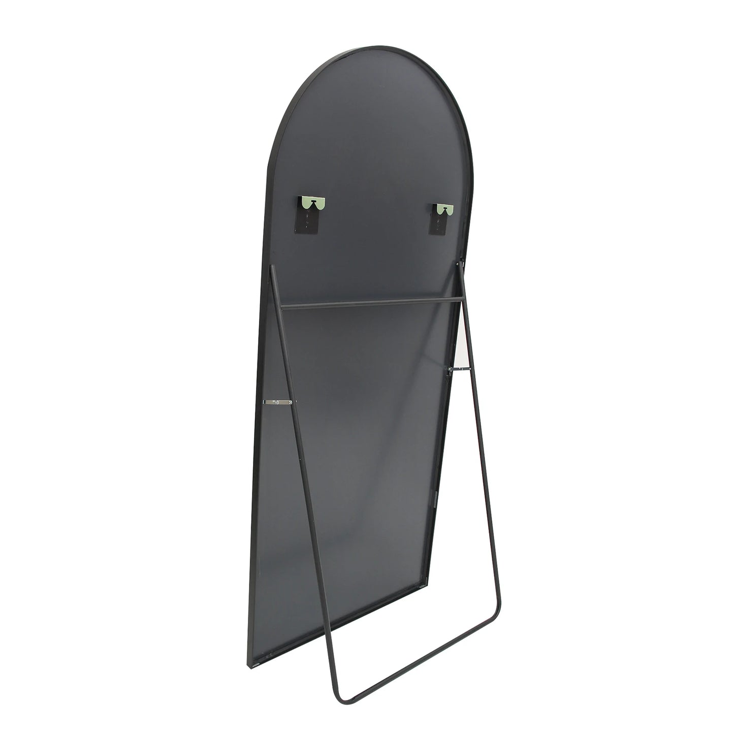 Volledige Lichaam Spiegel – Vloerspiegel – Staande Spiegel – Tuinspiegel – Zwarte Aluminium Spiegel – 180x80 cm – Versterkt Glas