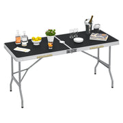 Klaptafel - Opvouwbare Tuintafel - Inklapbare Tafel - Vouwtafel - Buitenkamperen - Rechthoek - Metaal