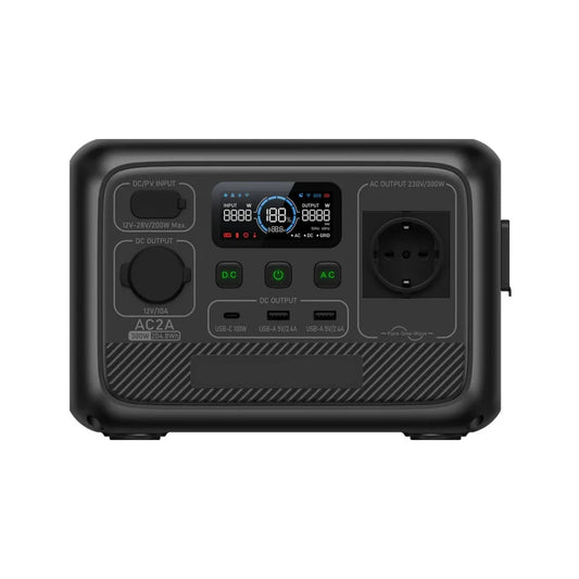 Draagbare Powerbank – Powerstation – Mobiele Accu – Noodstroom – Compact – 204,8 Wh Capaciteit – 300 Watt Output