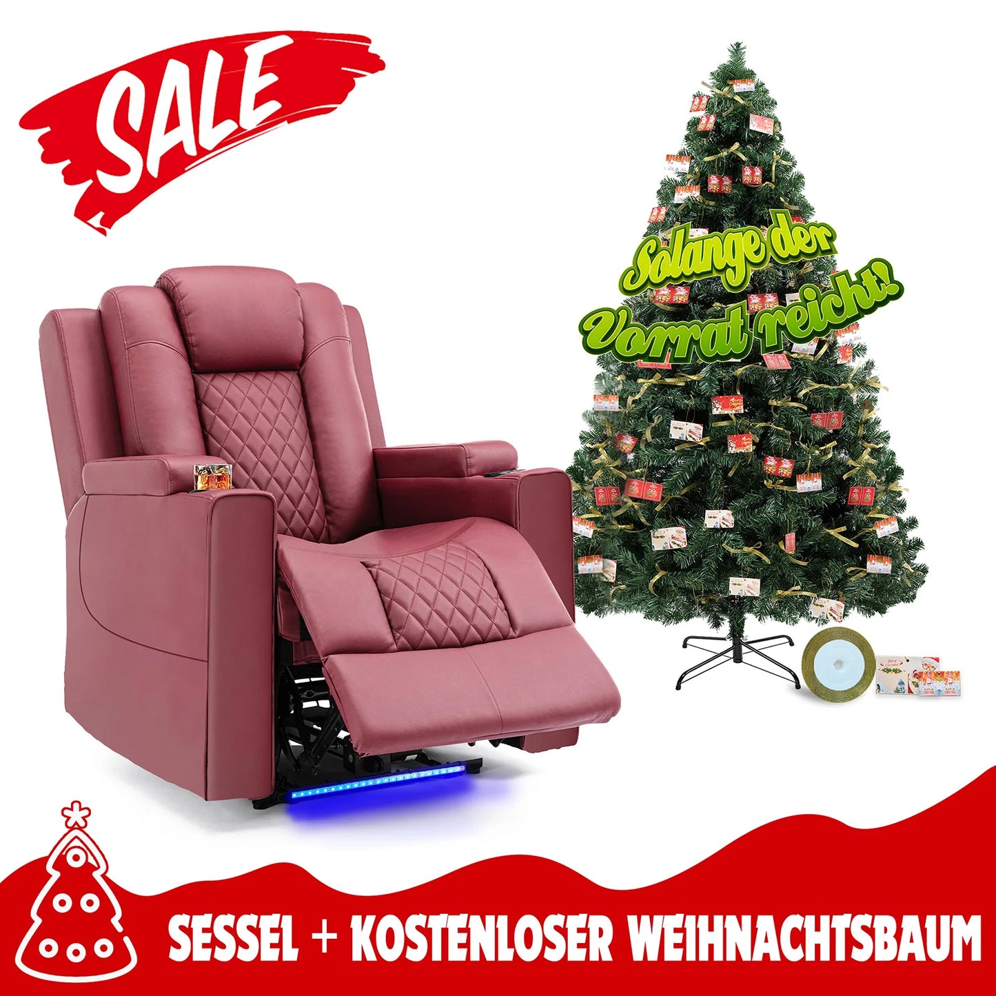 Relaxfauteuil – Relaxstoel – Sta-op Stoel – Elektrische Fauteuil – Draaifauteuil – Ergonomisch Aircushion Systeem – Verstelbaar Met Bekerhouders & Opbergruimte