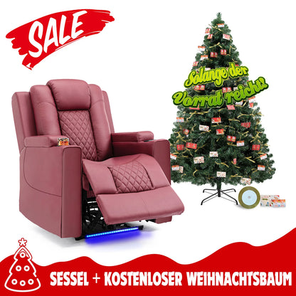 Relaxfauteuil – Relaxstoel – Sta-op Stoel – Elektrische Fauteuil – Draaifauteuil – Ergonomisch Aircushion Systeem – Verstelbaar Met Bekerhouders & Opbergruimte