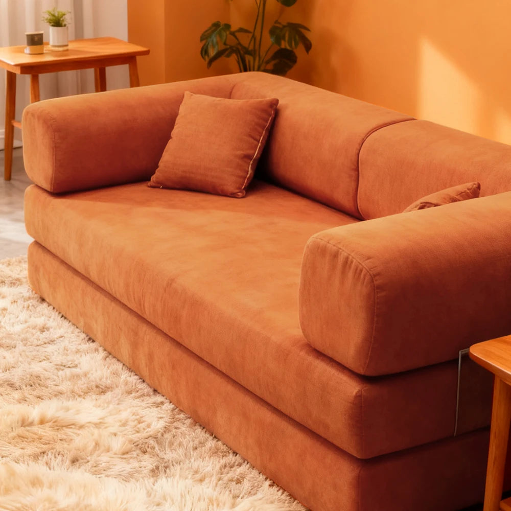 Bankstel – Hoekbank – Slaapbank – Zitbank – Loungebank – Corduroy Stof – Luchtgecomprimeerde Vulling – 200 cm Lang