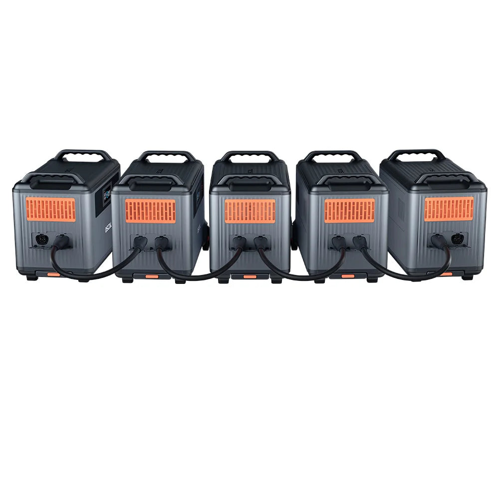 Draagbare Powerstation – Mobiele Accu – Noodstroomvoorziening – Zonne-energie Generator – 3600 Wh Capaciteit – Pure Sinusgolf Inverter – 14 Outputs
