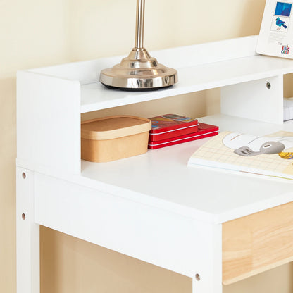 Bureau – Computerbureau – Werktafel – Laptoptafel – Schrijftafel – Wit – Compact 100x40 cm – MDF Blad duurzaam - QUORE