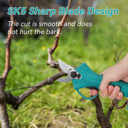 Snoeischaar - Elektrische Snoeischaar - Brushless - Heggenschaar - Takkenschaar - 25MM met 2 Accu’s voor Bomen, Struiken en Bonsai