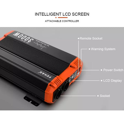 Omvormer – Pure Sinus – Spanningsomvormer – 12V – 3000W - Pure Sine Wave Inverter