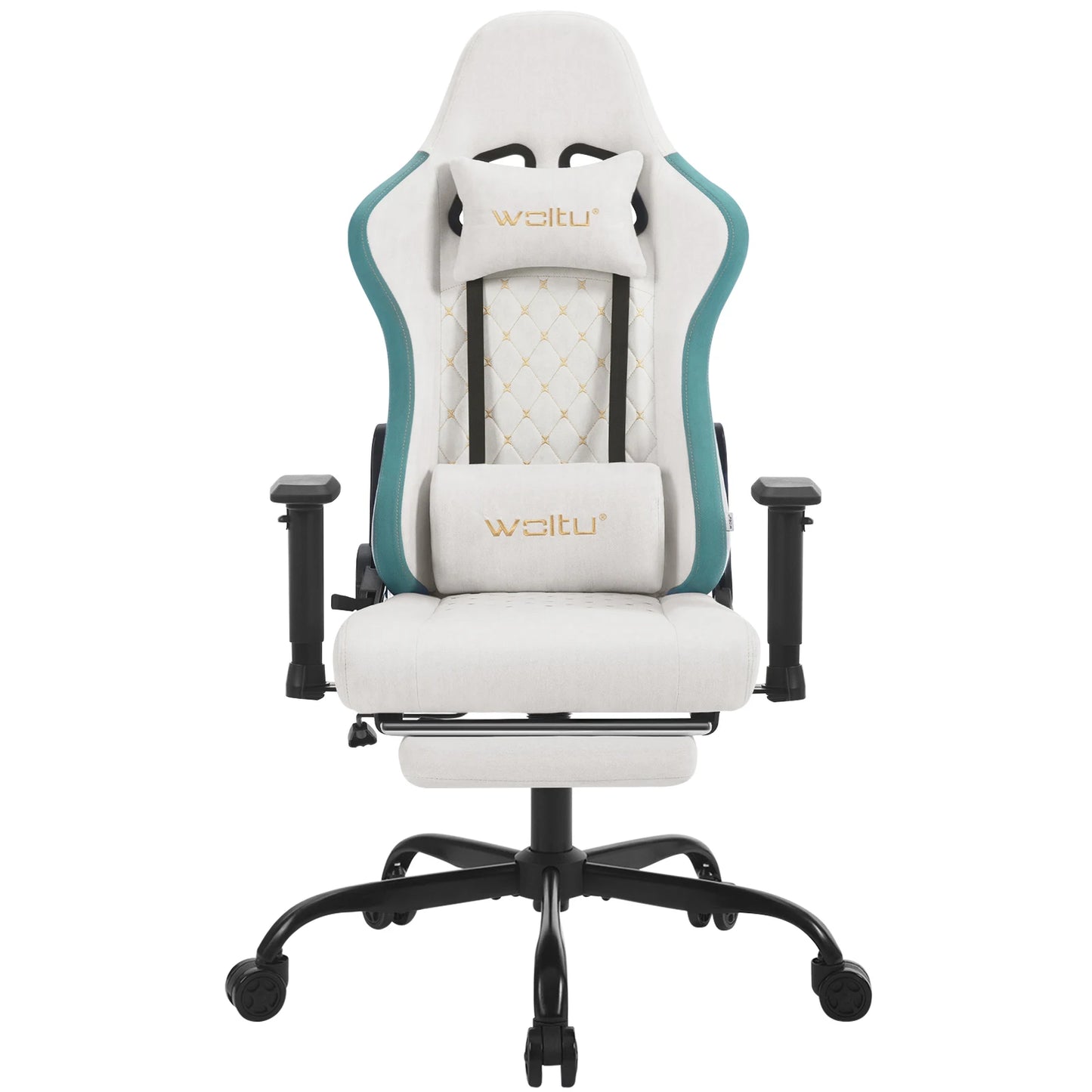 Ergonomische Gamingstoel – Bureaustoel – Computerstoel – Office Chair – Gamer Chair – Massagefunctie – Verstelbare Rugleuning – Wit