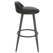 Barkruk - Bar stoel - Bar stoelen set 2 - Cafékruk Barmeubilair - Bar gereedschap cocktails - Fluwelen barkrukken - 120 kg - Antraciet leer