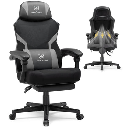 Ergonomische Bureaustoel – Gamingstoel – Kantoorstoel – Meshstoel – Bureaustoel Met Wieltjes – Ademend Meshmateriaal – Verstelbare Rugleuning 135°