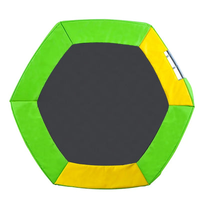 3-in-1 Speelset – Klimtoestel – Trampoline – Glijbaan – Veiligheidsnet – Belastbaar Tot 100 Kg – Weerbestendig - 293 x 213 x  204 cm